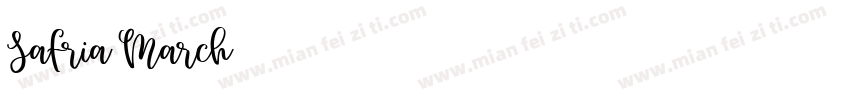 Safria March字体转换